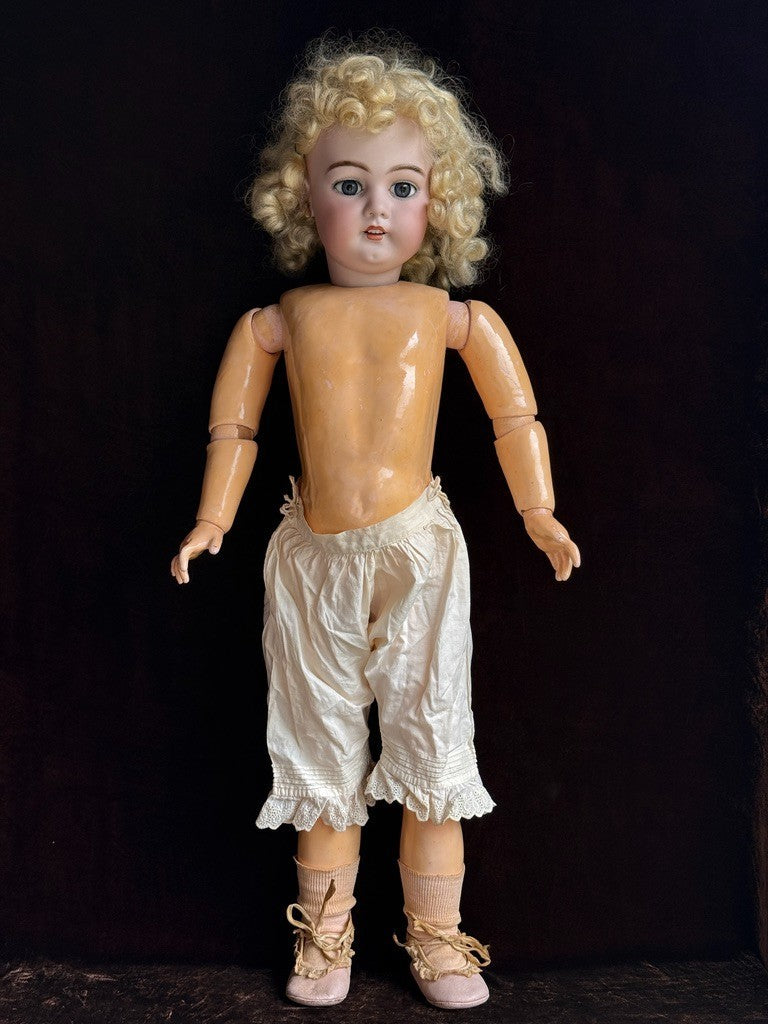 Large Antique German 30” Simon Halbig Dep 1079 Bisque Head Doll