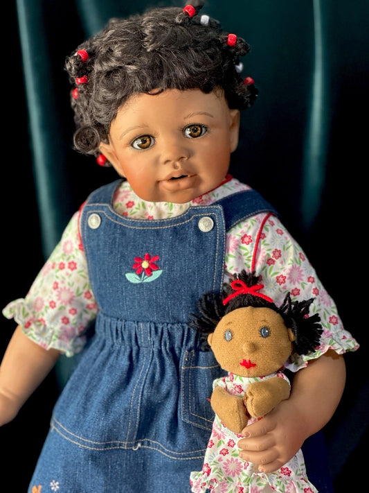 Collectible Porcelain 24” Doll “Jenna” by Monika Levenig LE 600 Tag/COA