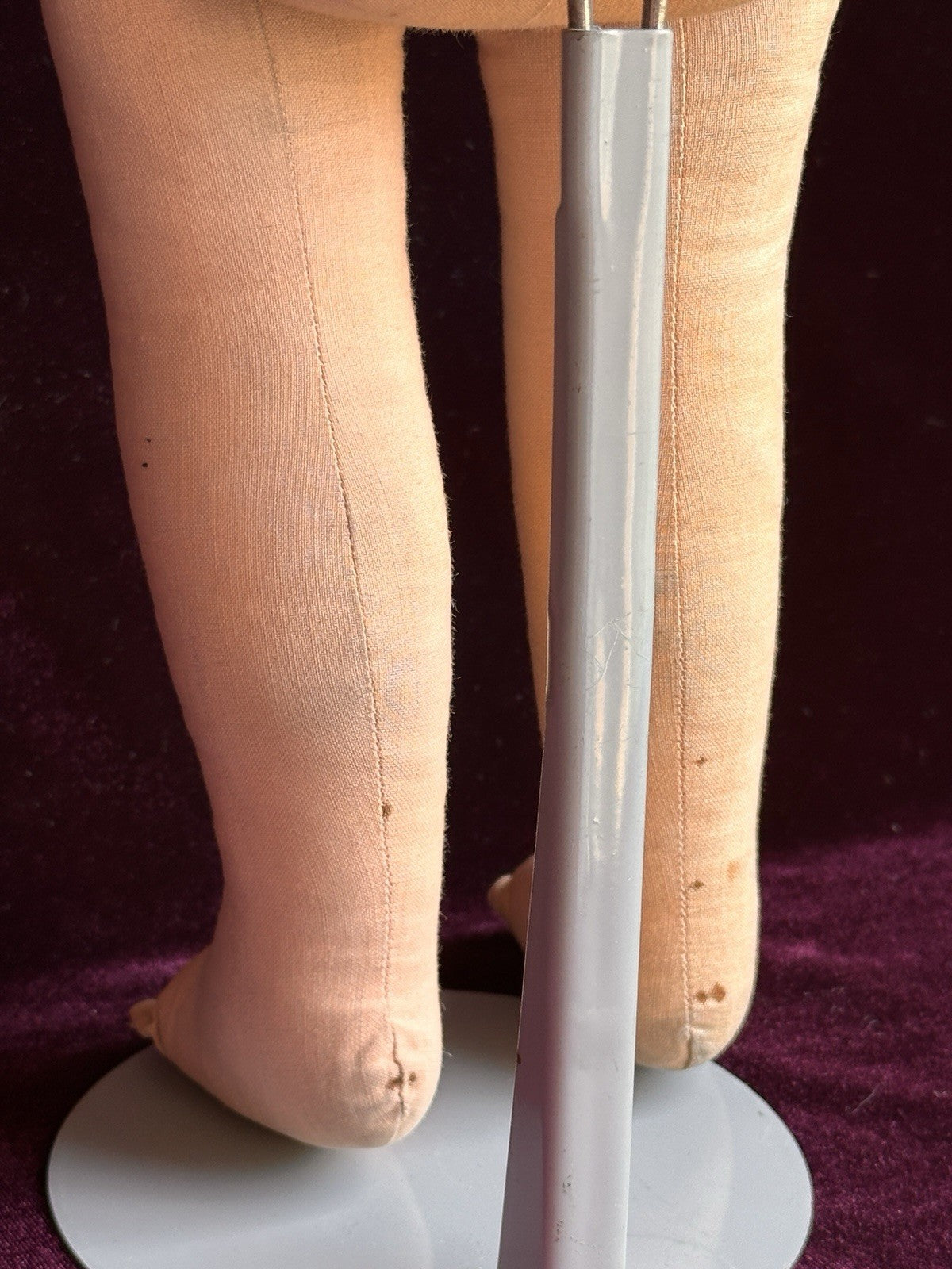 Antique American 19” Kamkins Cloth Oil Painted Doll