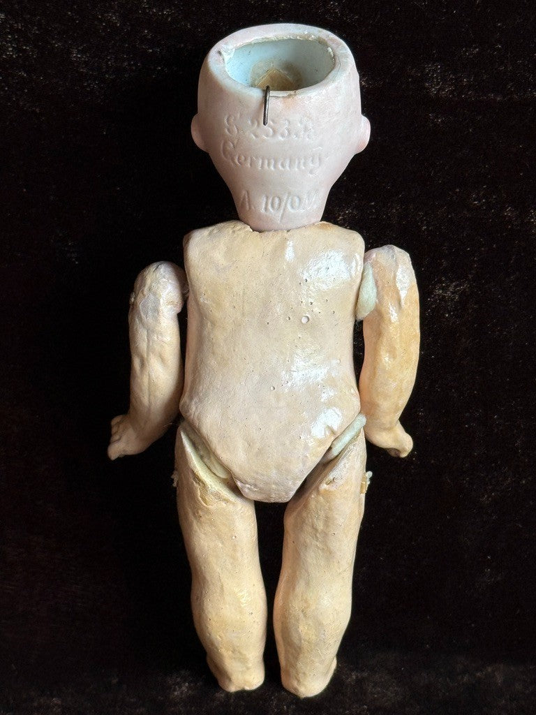 Antique German Marseille Borgfeldt 253 Googly Eyes Nobbi Kid Bisque Head Doll