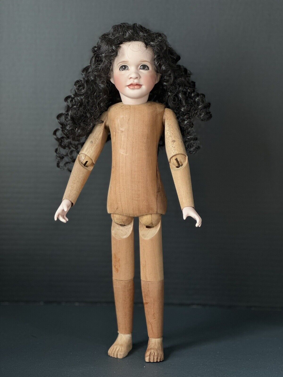 Wendy Lawton Porcelain and Wood “Eugenia’s Literary Salon” LE 750 16”Doll