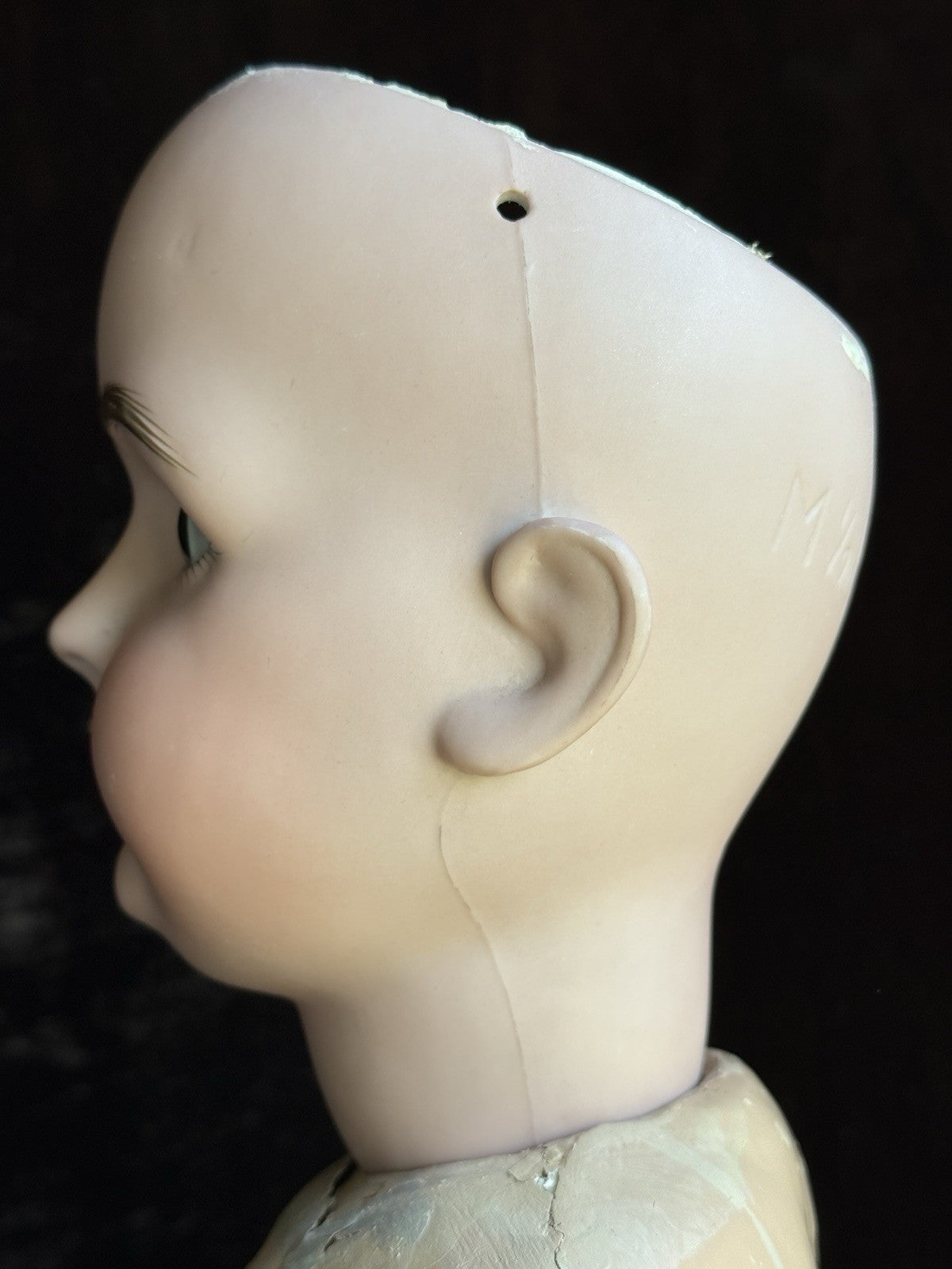 Large Antique German 30” Kestner 164 Bisque Head Doll