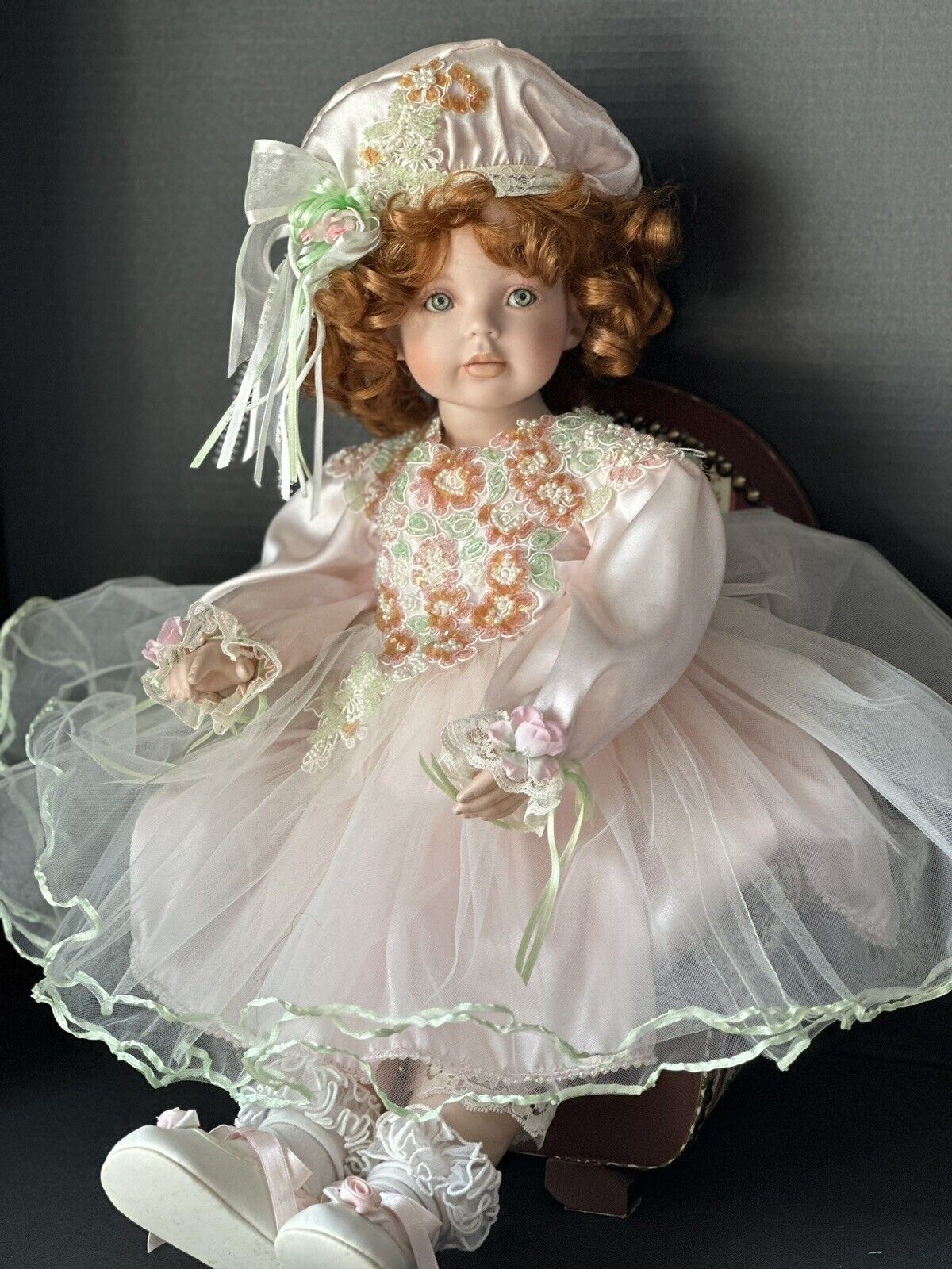 Collectible Lifelike Porcelain 24” Doll by Donna RuBert and Rustie LE 1000