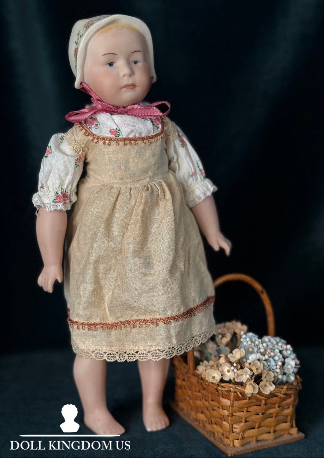 Reproduction Of Antique Gebruder Heubach “Baby Stuart” Character 12” Doll
