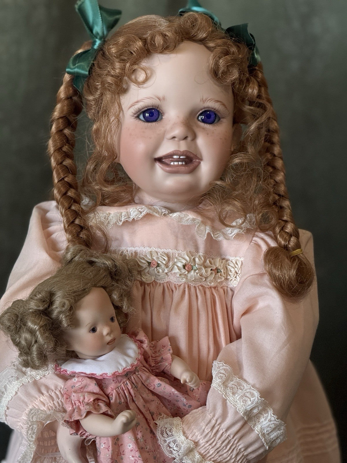 Collectible Porcelain 26” Girl Doll By Virginia Turner LE 200