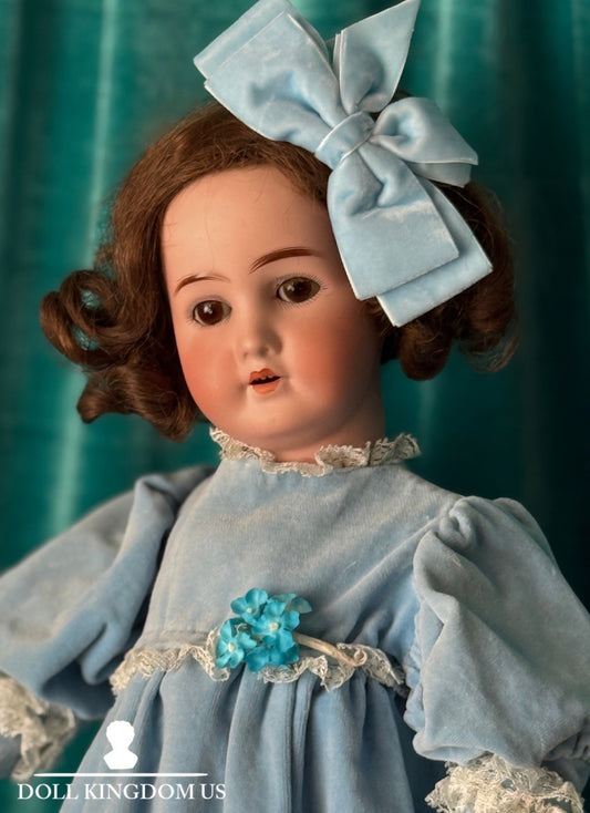 Antique German Goebel B3 22” Doll Bisque Head Composition Body