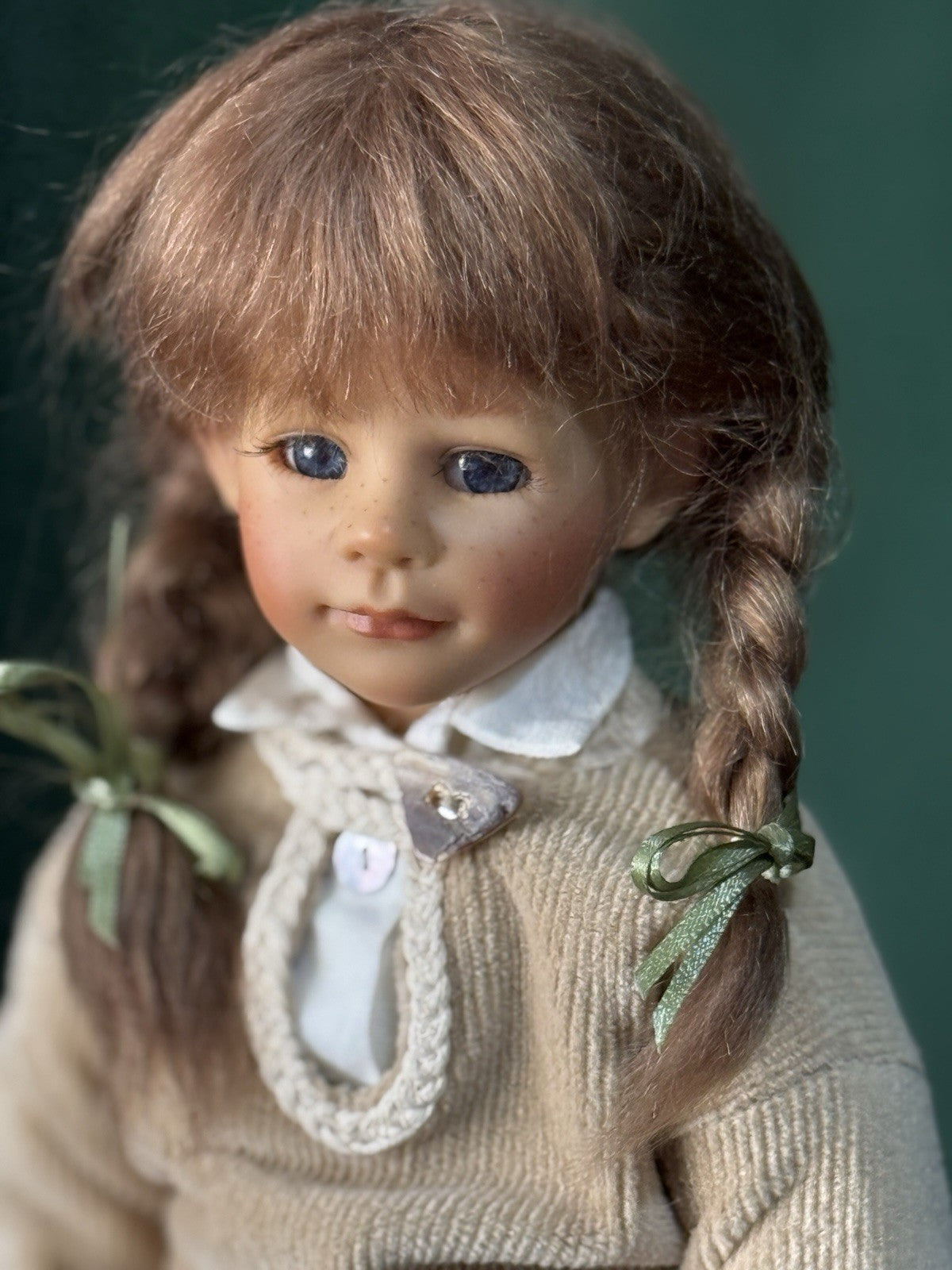 MIB Collectible German Gotz Artist Suzi Eimer Vinyl 16” Doll “Lena” Tag/COA