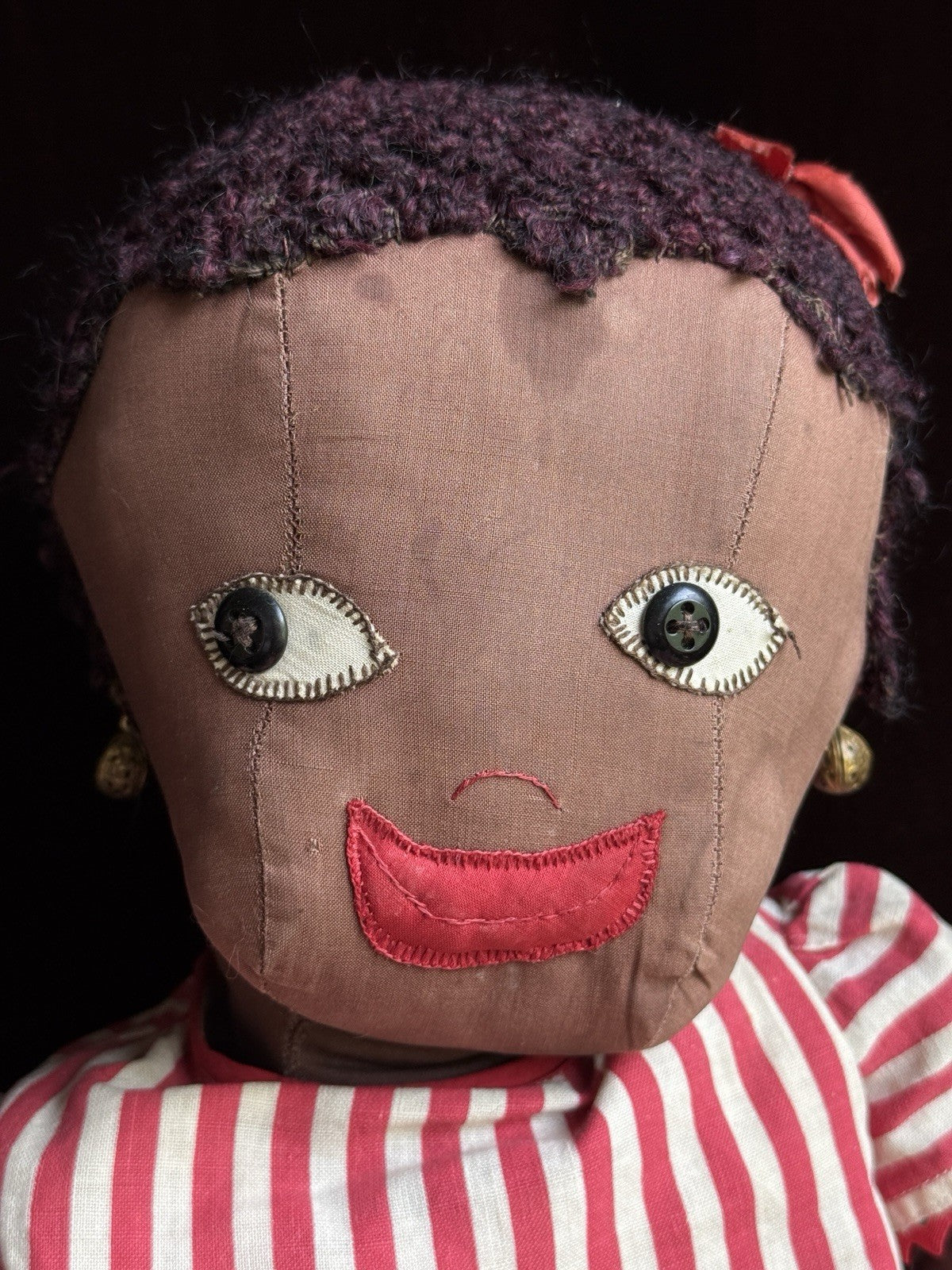 Vintage Handmade 30” Cloth Folk Doll