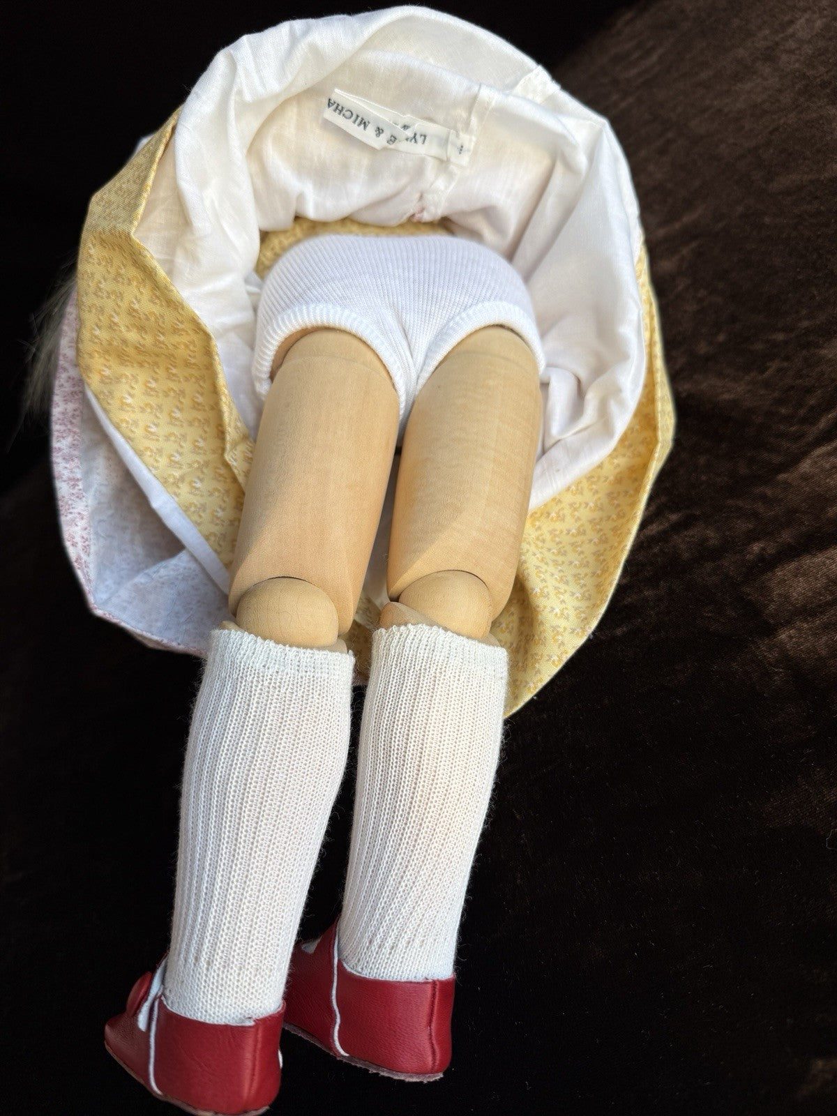 Collectible 17.5” Wooden/Porcelain Lynne & Michael Roche Claudine LE Doll