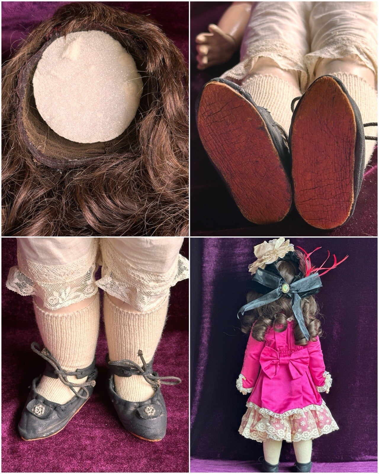 Antique French 22” Tete Jumeau 1907 Bisque Head Doll