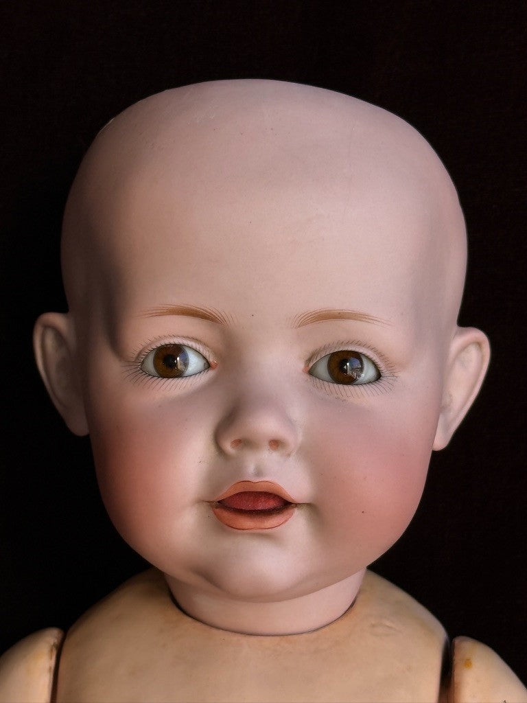 Antique German 16” Hilda Kestner 245 Bisque Head Baby Doll