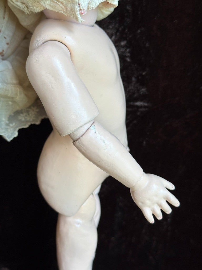 Antique German 14” Kestner 143 Bisque Head Doll