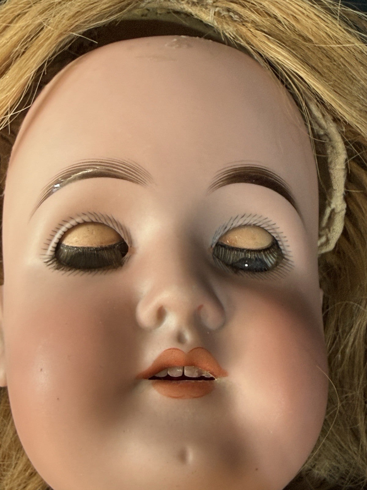 Antique German Karl Hartmann 25” Doll Bisque Head Composition Body