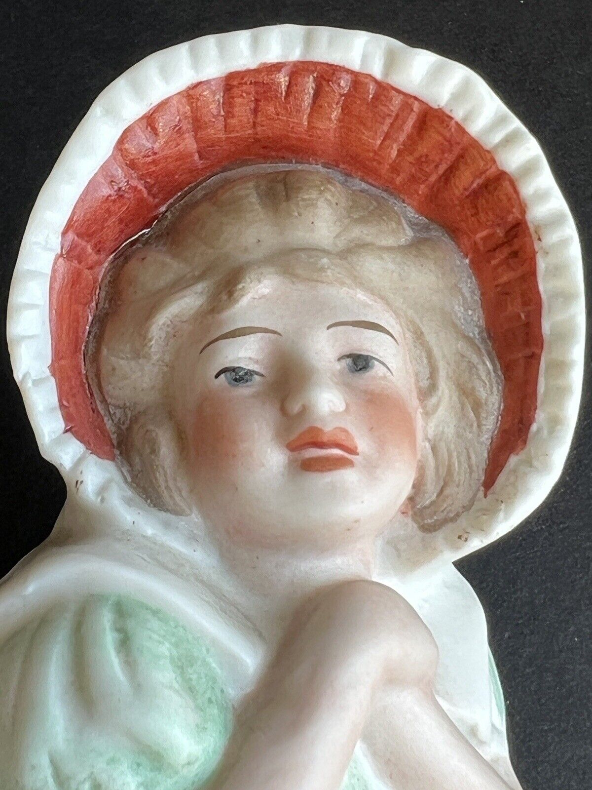 Antique German Gebruder Heubach (?) Unmarked Bisque Boy Figurine