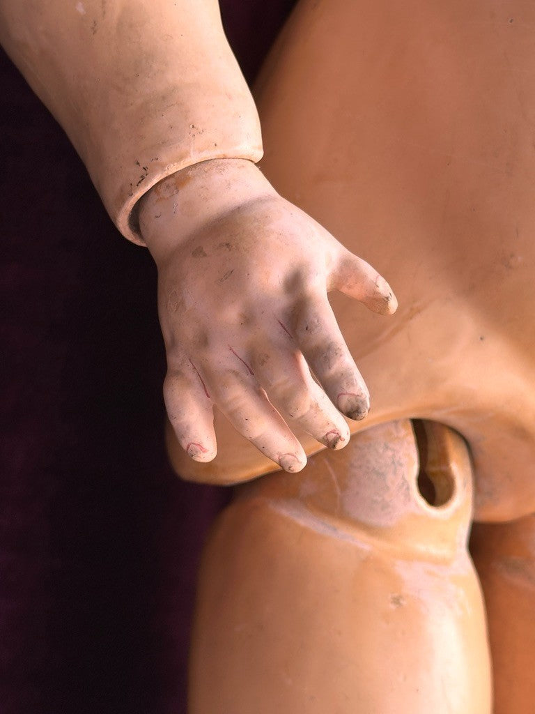 Large Antique German 28" Simon & Halbig Kammer & Reinhardt 73 Bisque Head Doll