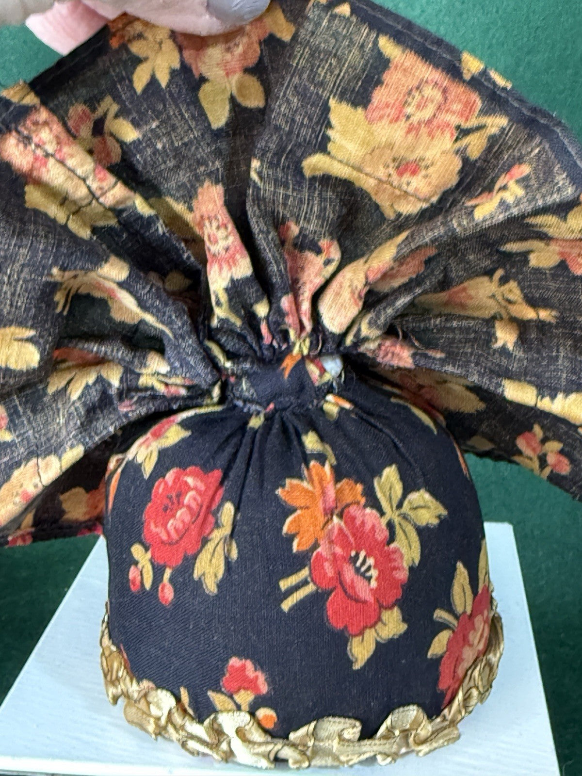 Antique German Pin Cushion Half Doll With Dress