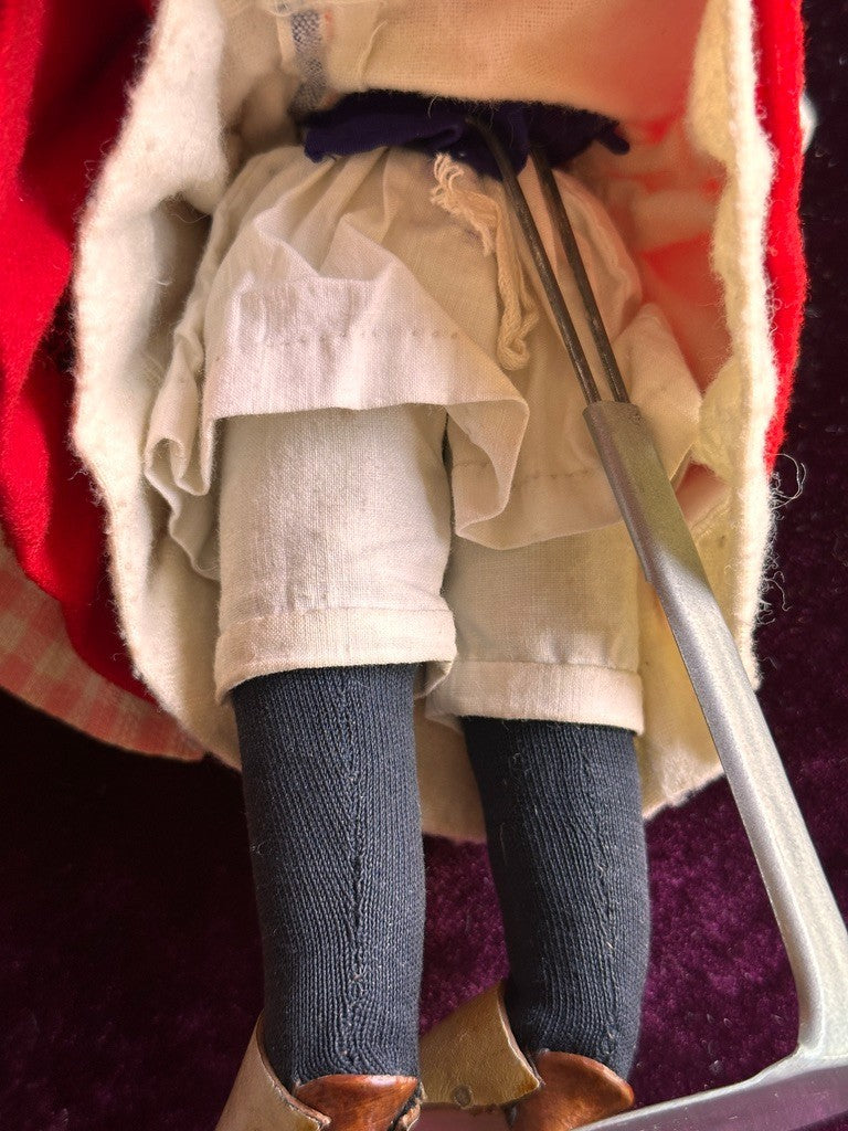 Rare Antique French Petite 11" Jumeau (?) Bisque Head Regional Fashion Doll