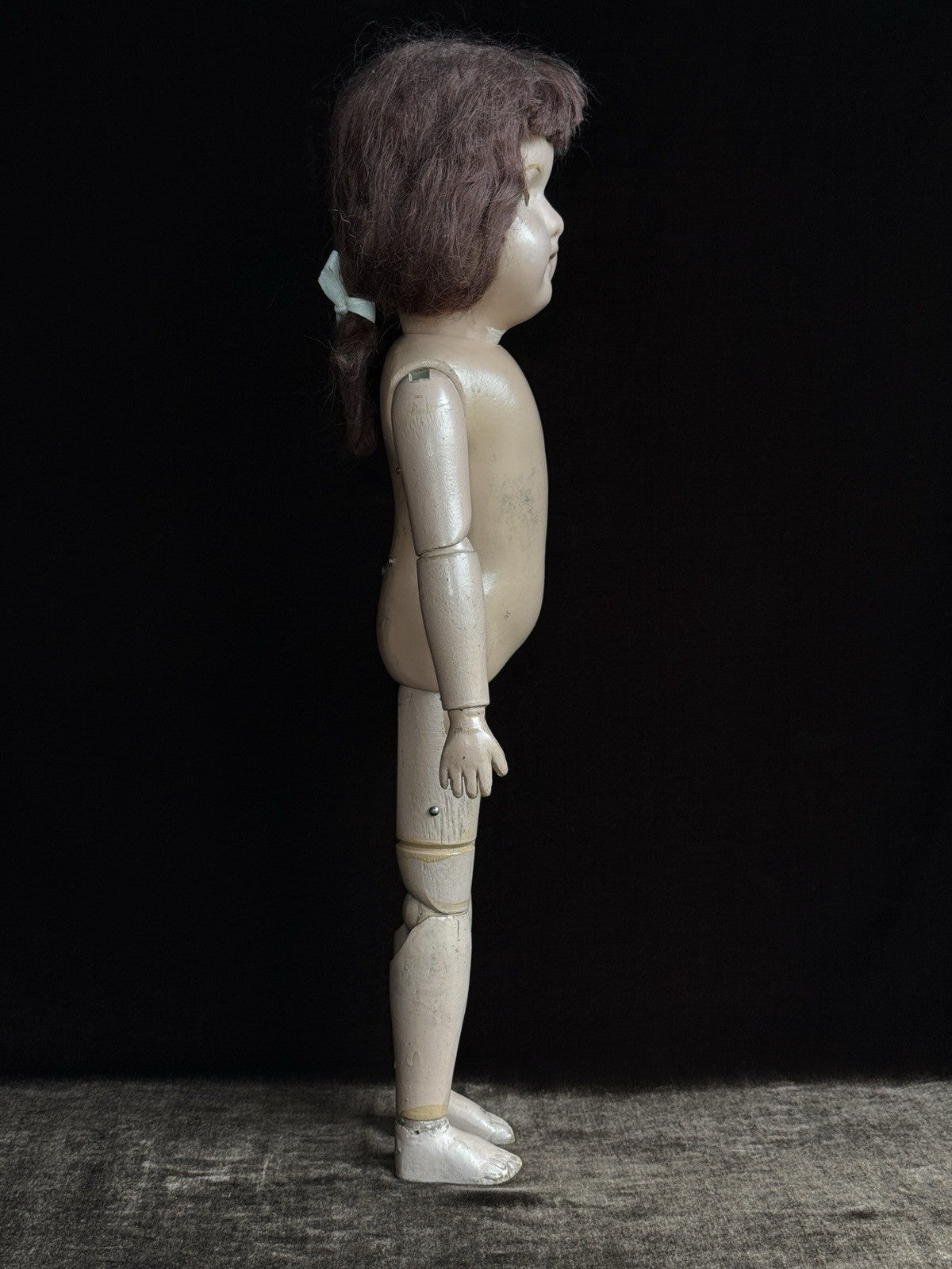 Antique American 20” Schoenhut Wooden Jointed Miss Dolly Doll