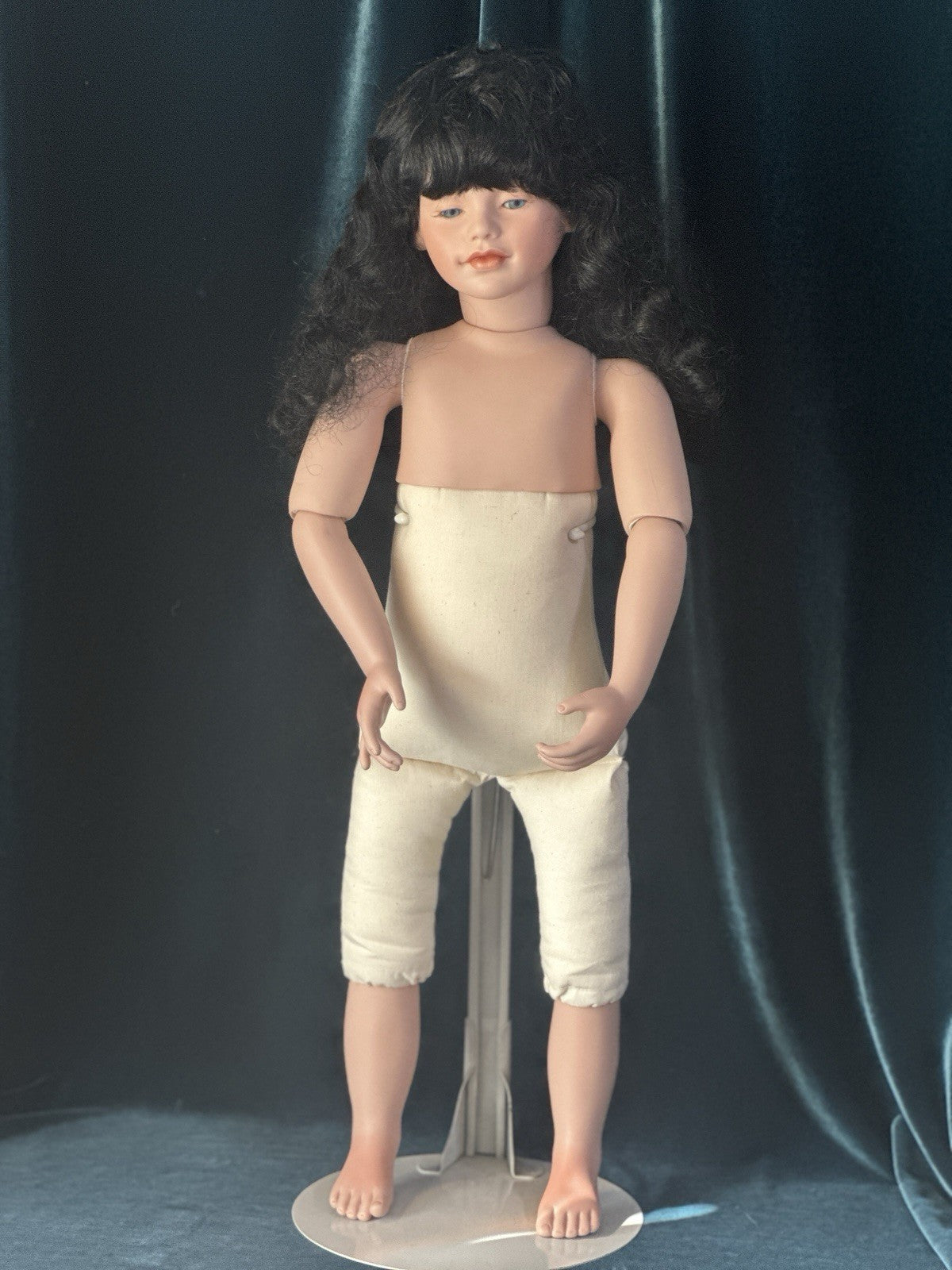 Collectable Elke’s Original Porcelain 25” Doll “Alicia” Box/COA/Book LE 250
