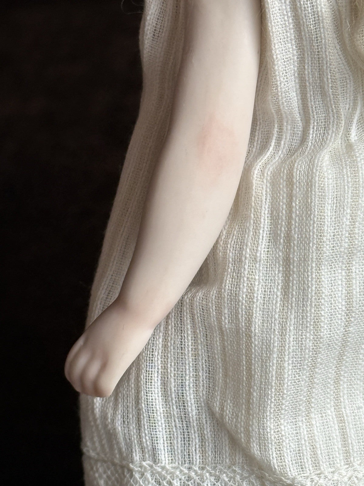 Miniature Cathy Hansen 7” Porcelain Repro of Antique French Mignonette Doll
