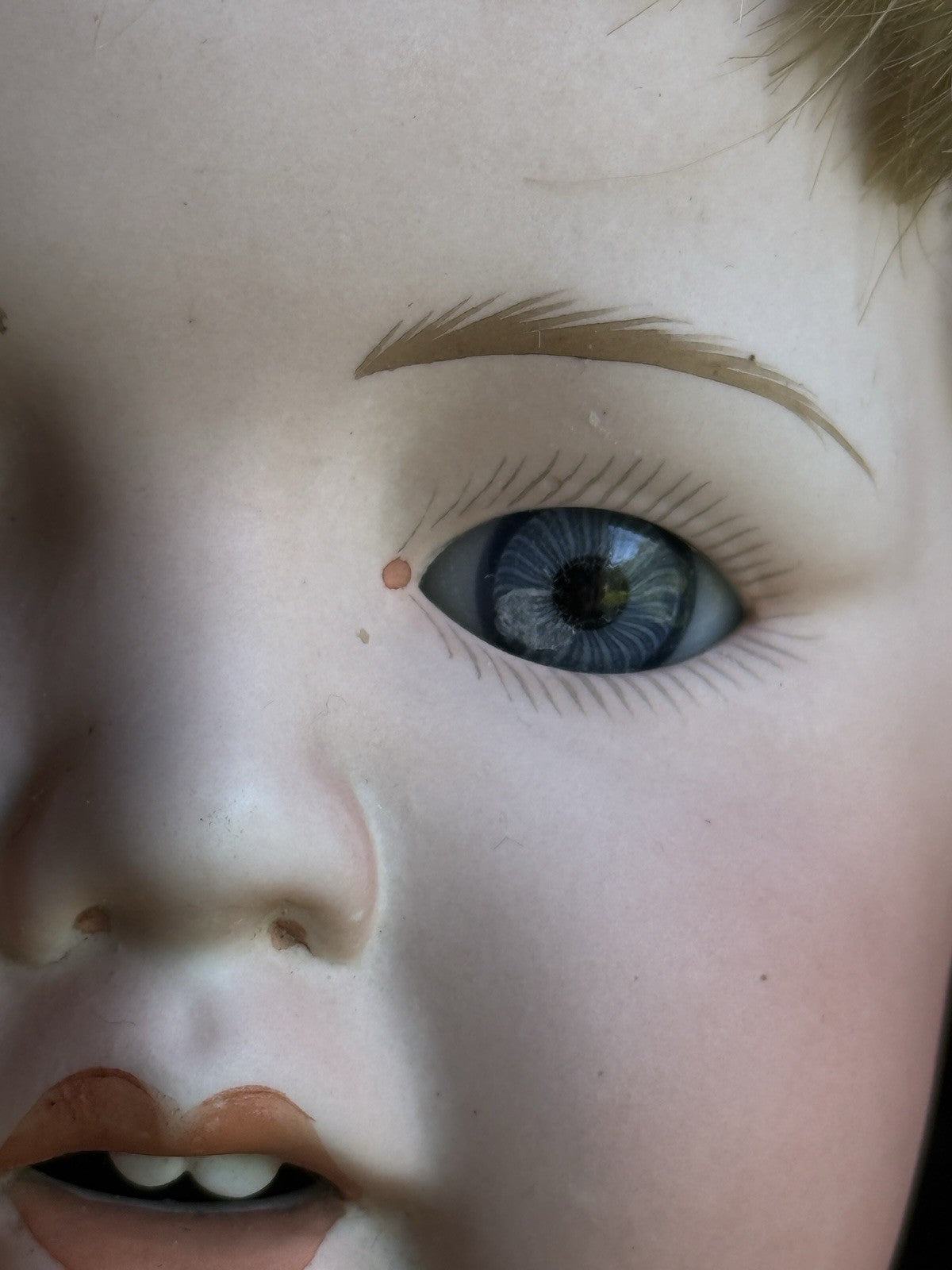 Antique Japanese 16” Yamato Nippon Bisque Head Baby Doll