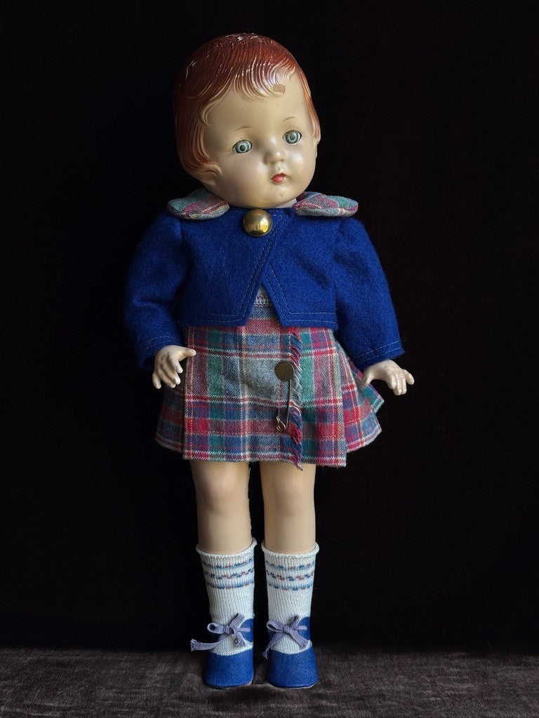 Unmarked Vintage American 17” Patsy Lou Composition Doll