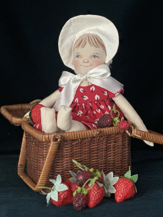 Artist Susan Fosnot Cloth 12” UFDC Doll With Box