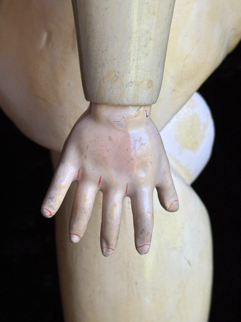 Antique German 25” Armand Marseille DRGM 246 Florodora Bisque Socket Head Doll