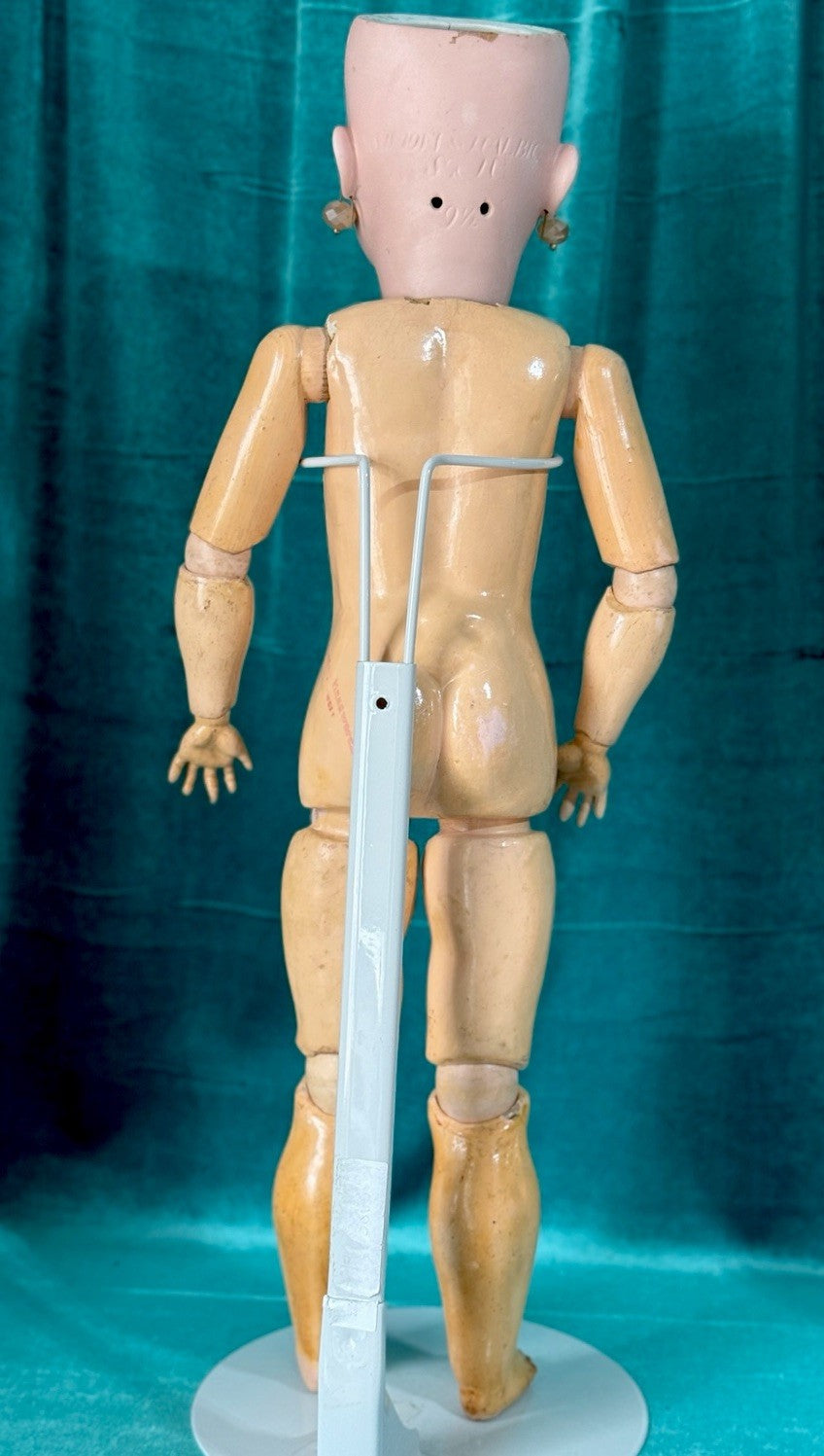 Antique German Simon Halbig  Bisque Head Composition Body 23” Doll