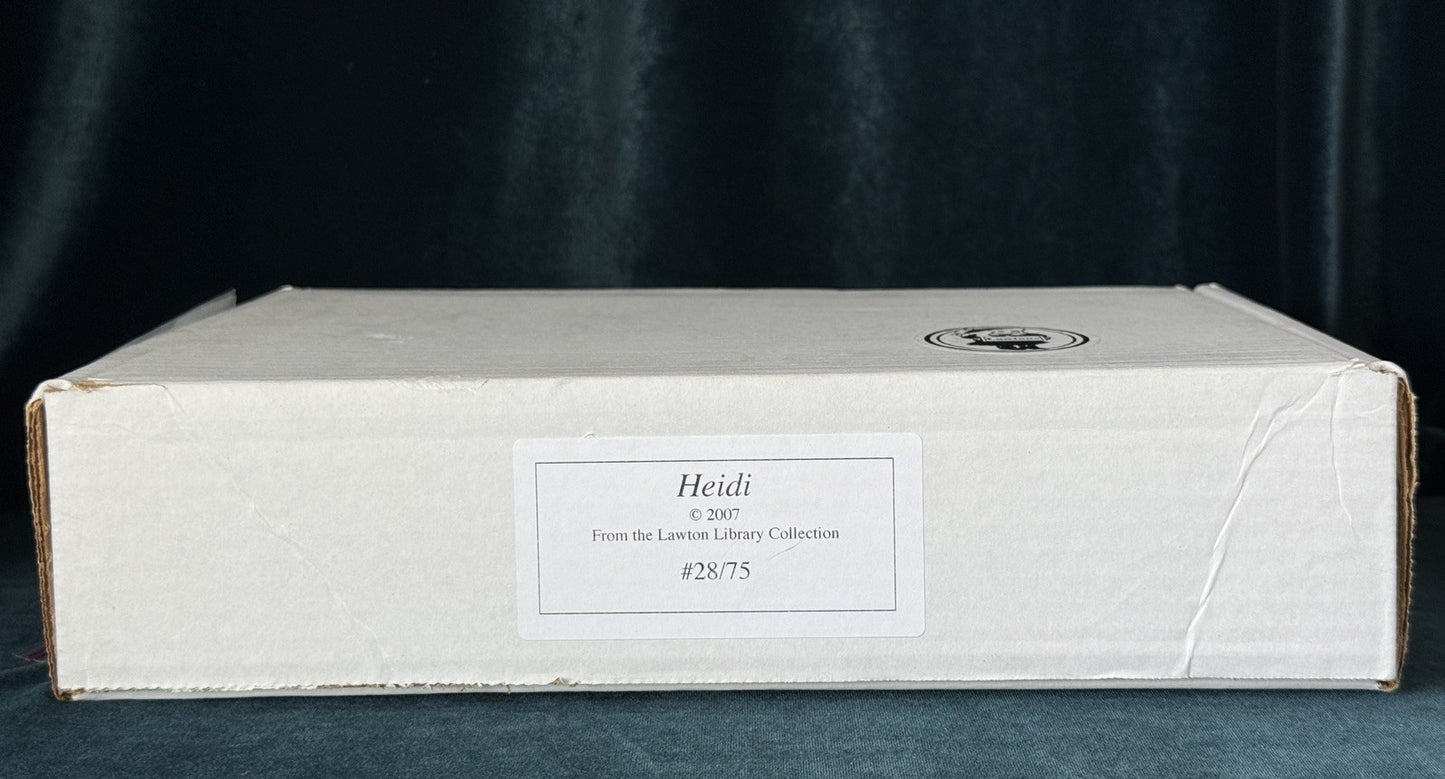 MIB Wendy Lawton “Heidi” Wooden Jointed/Porcelain 9” Doll LE 75 Box/COA/Tag