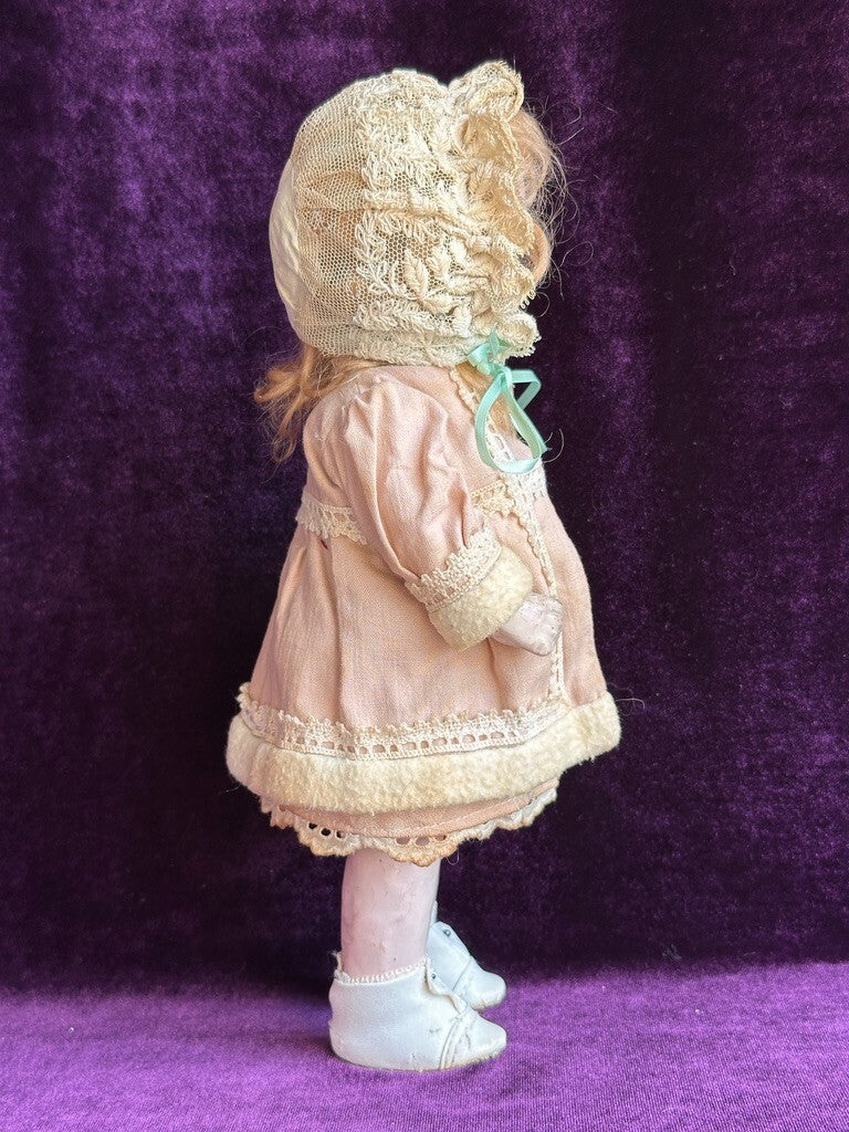 Antique German 9.5” Armand Marseille 975 Bisque Head Toddler Doll