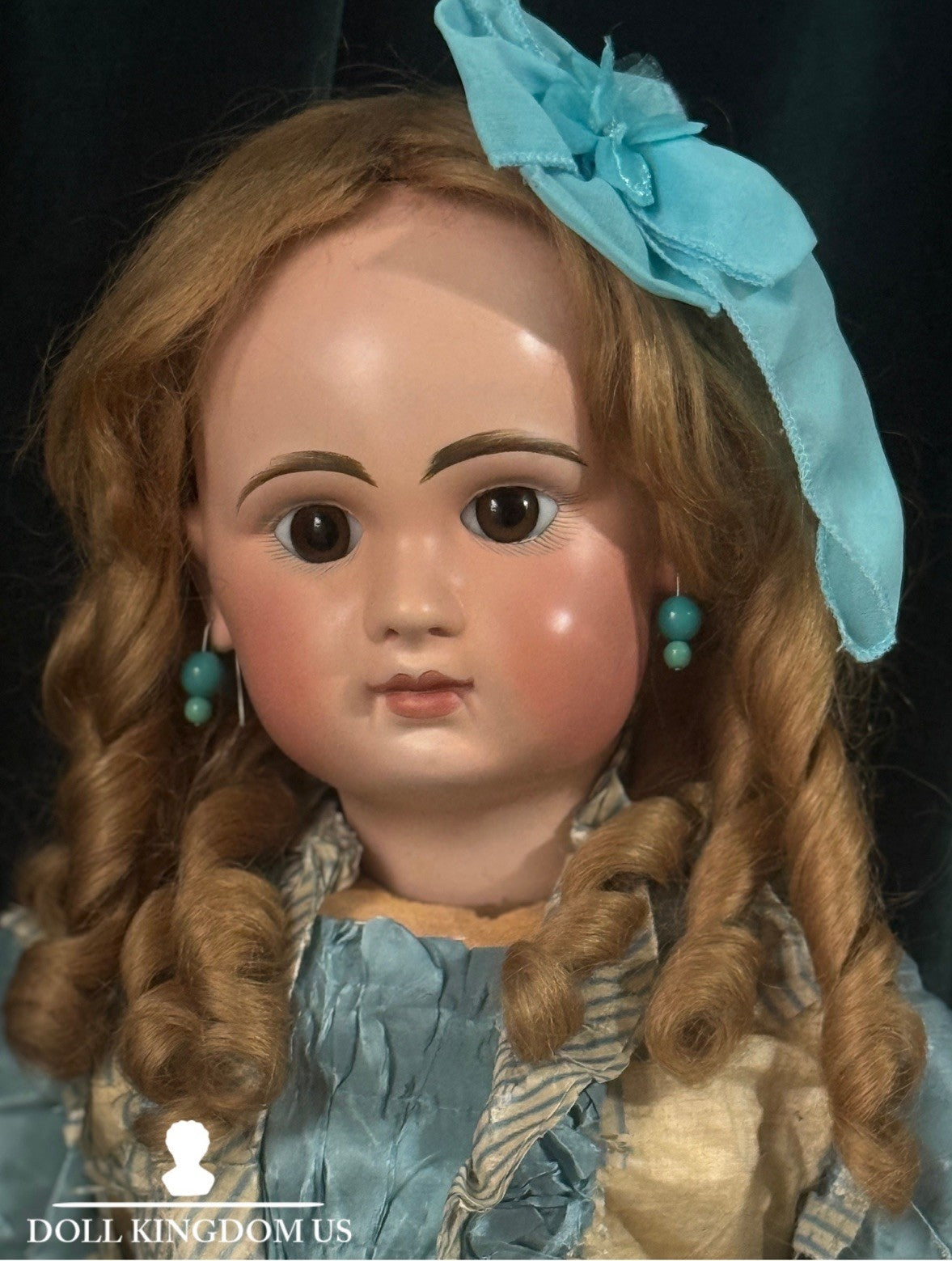Antique French Tete JUMEAU 27” Doll Bisque Head Composition Body - Restored