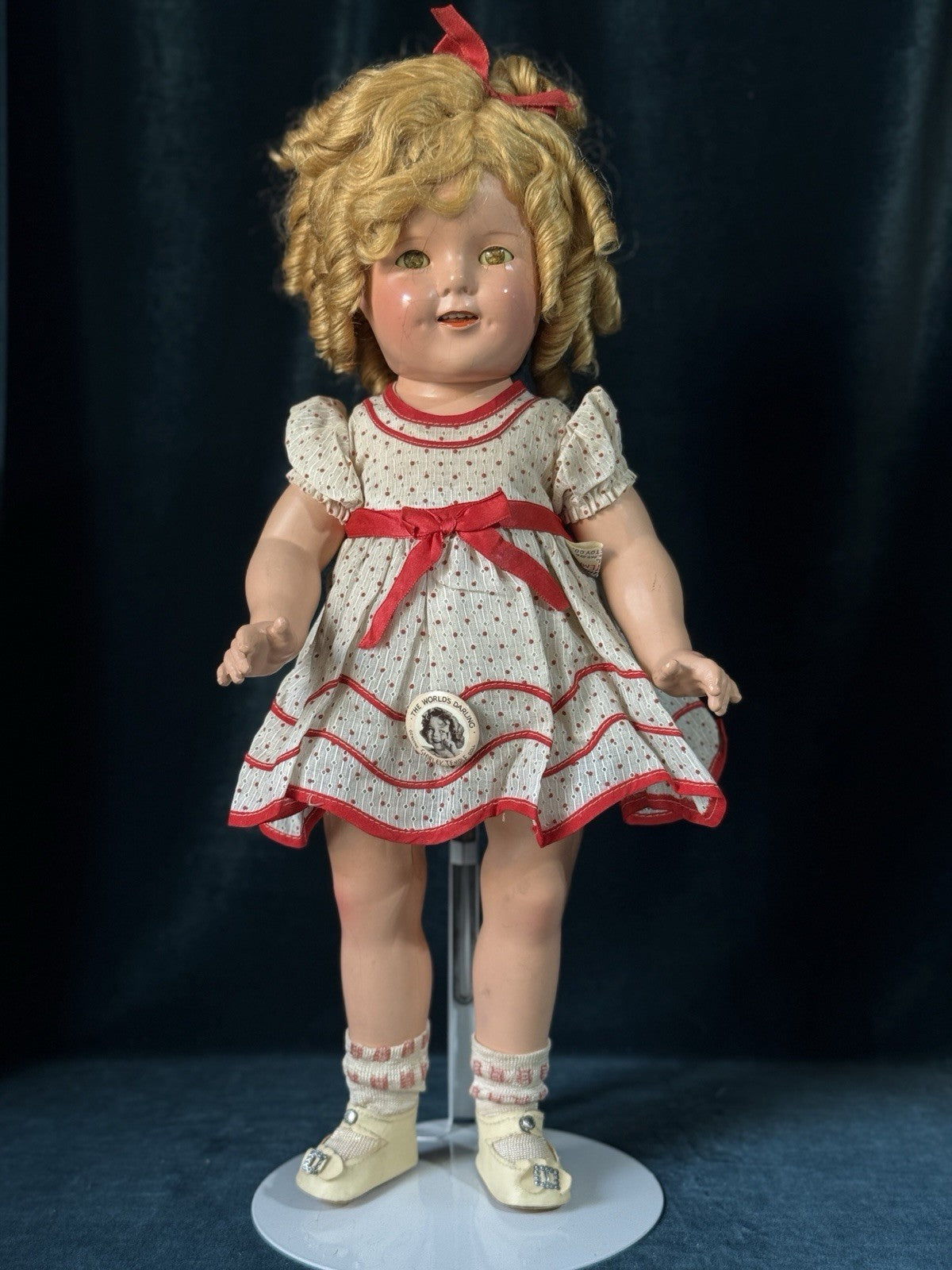 All Original Vintage 1930’s Composition 18” Shirley Temple Doll by Ideal Company