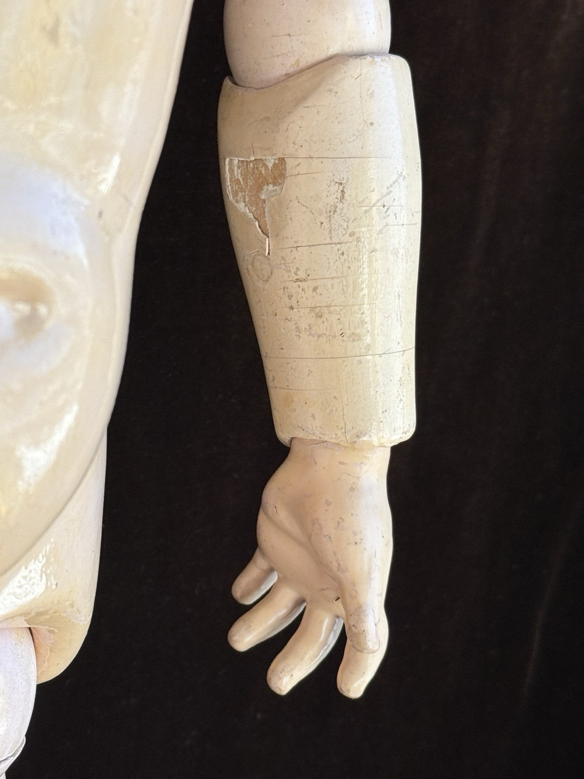 Large Antique German 28” Heinrich  Handwerck 99 DEP Bisque Head Doll