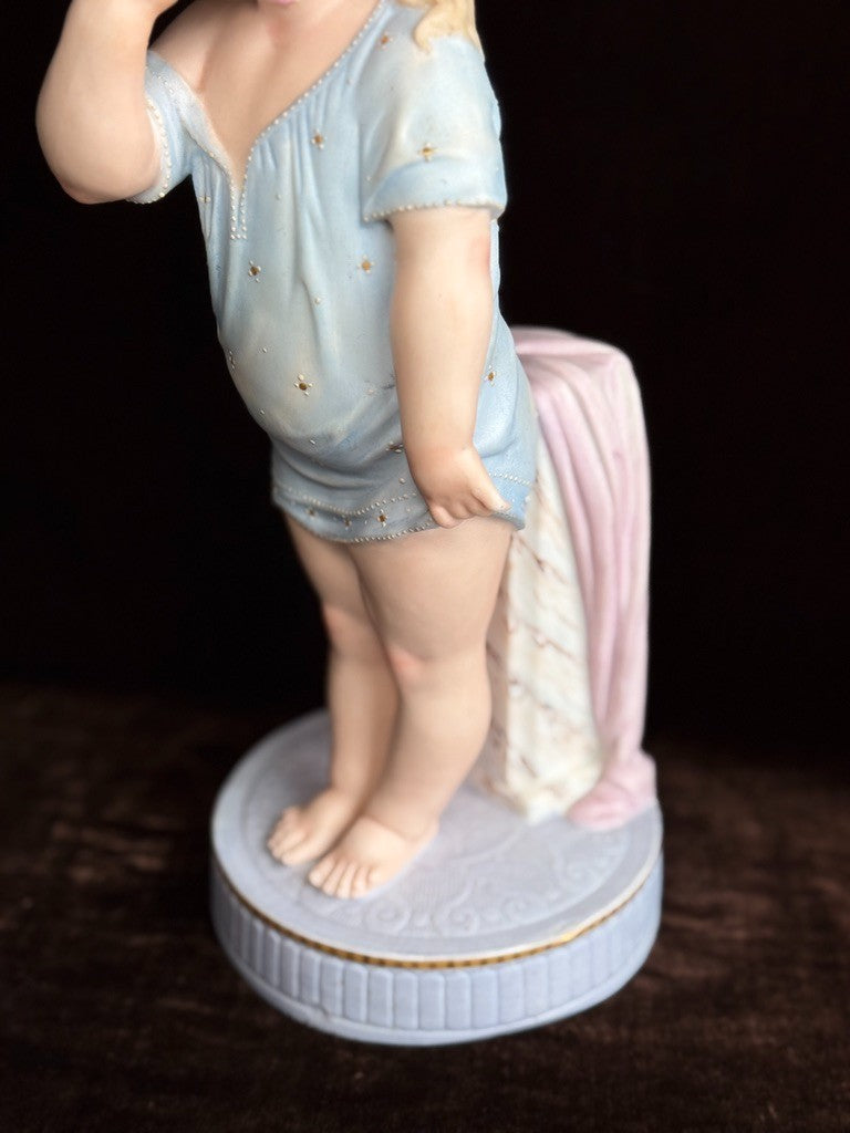 Large Antique German 13.75” Gebruder Heubach Figurine of Character Doll