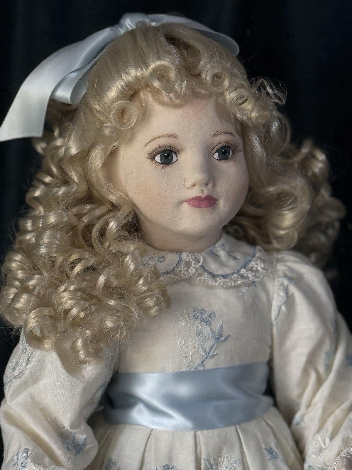 Collectible Felt and Porcelain Doll “Alleah” by Marie Osmond Heartfelt LE 250