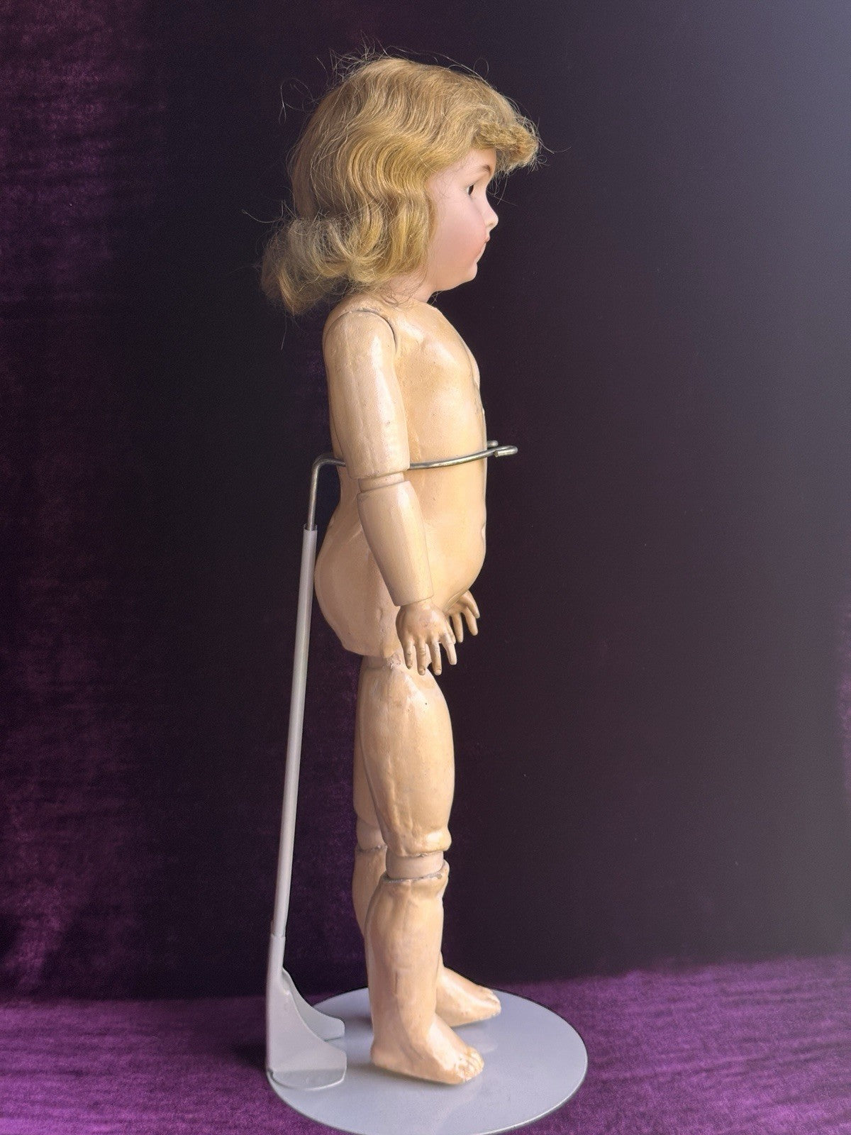 Antique German Armand Marseille 23” Princess Doll Bisque Head Composition Body