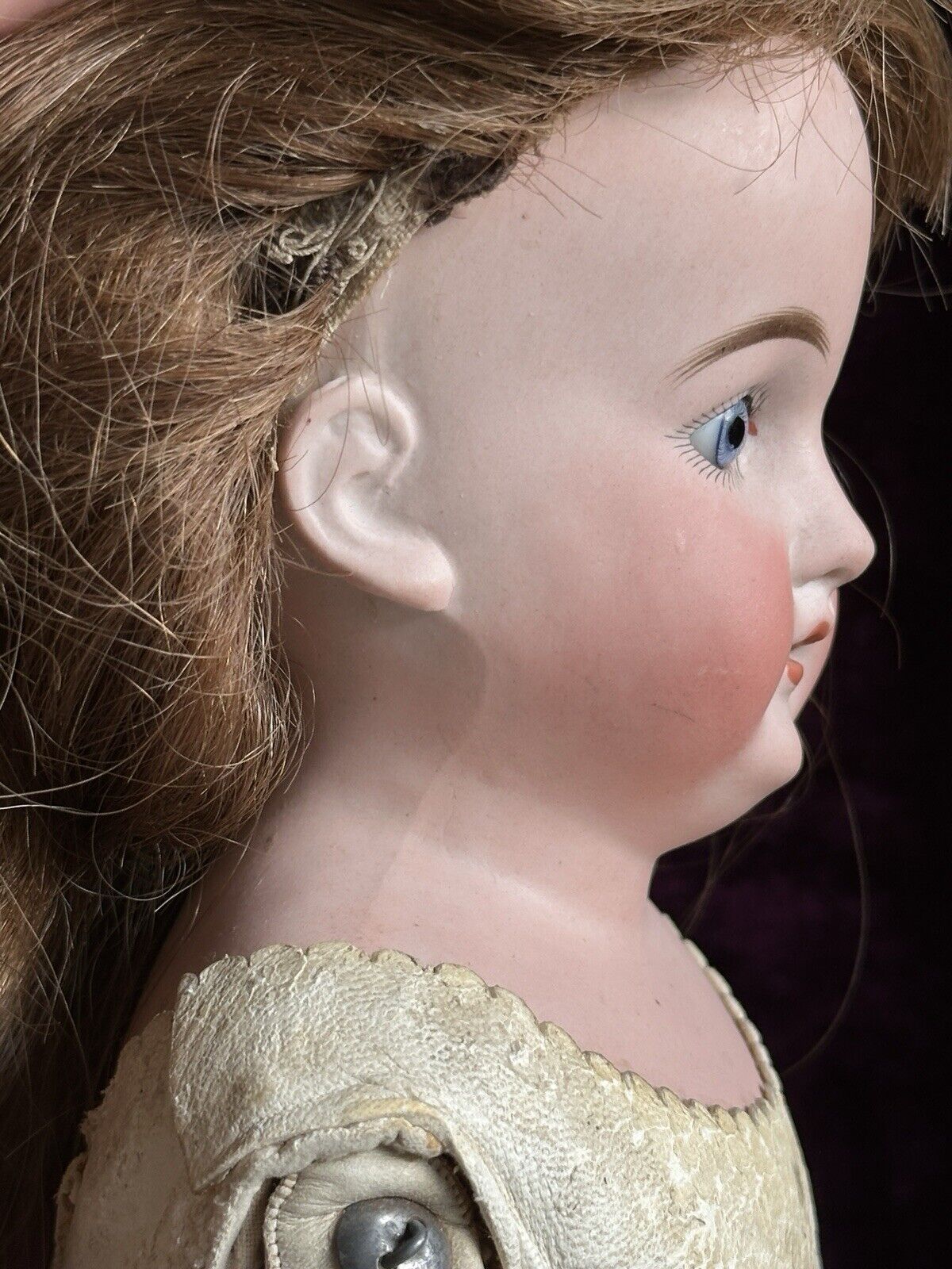 Antique German 18” Cuno Otto Dressel COD 93 (?) C DEP Bisque Shoulder Head Doll