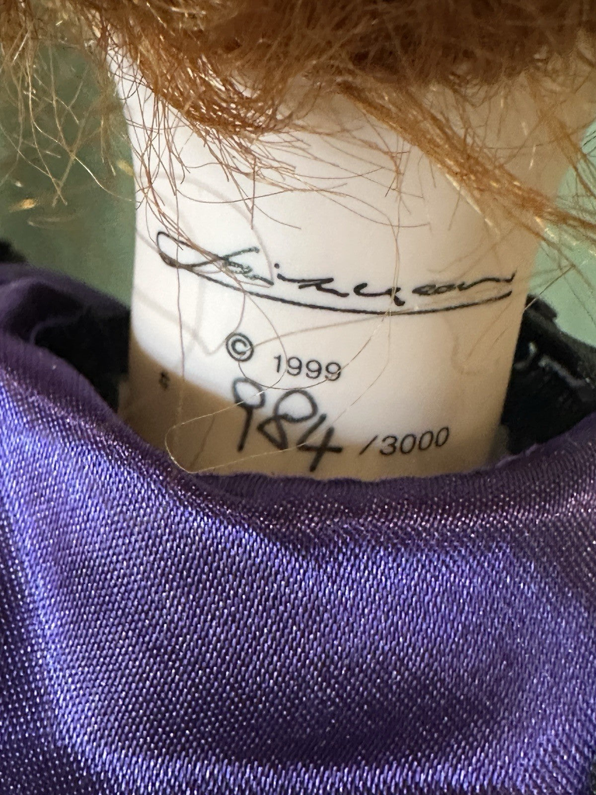 Jan Mclean 1999 23" Porcelain Doll “Pearl” Tag & COA  For Exclusively Yours