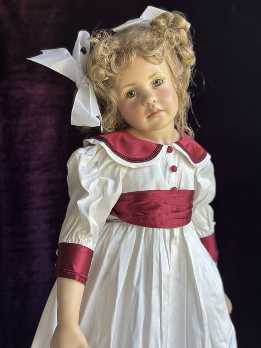 German 31” Hildegard Gunzel Wax Over Porcelain May Doll NIB LE Europe 35