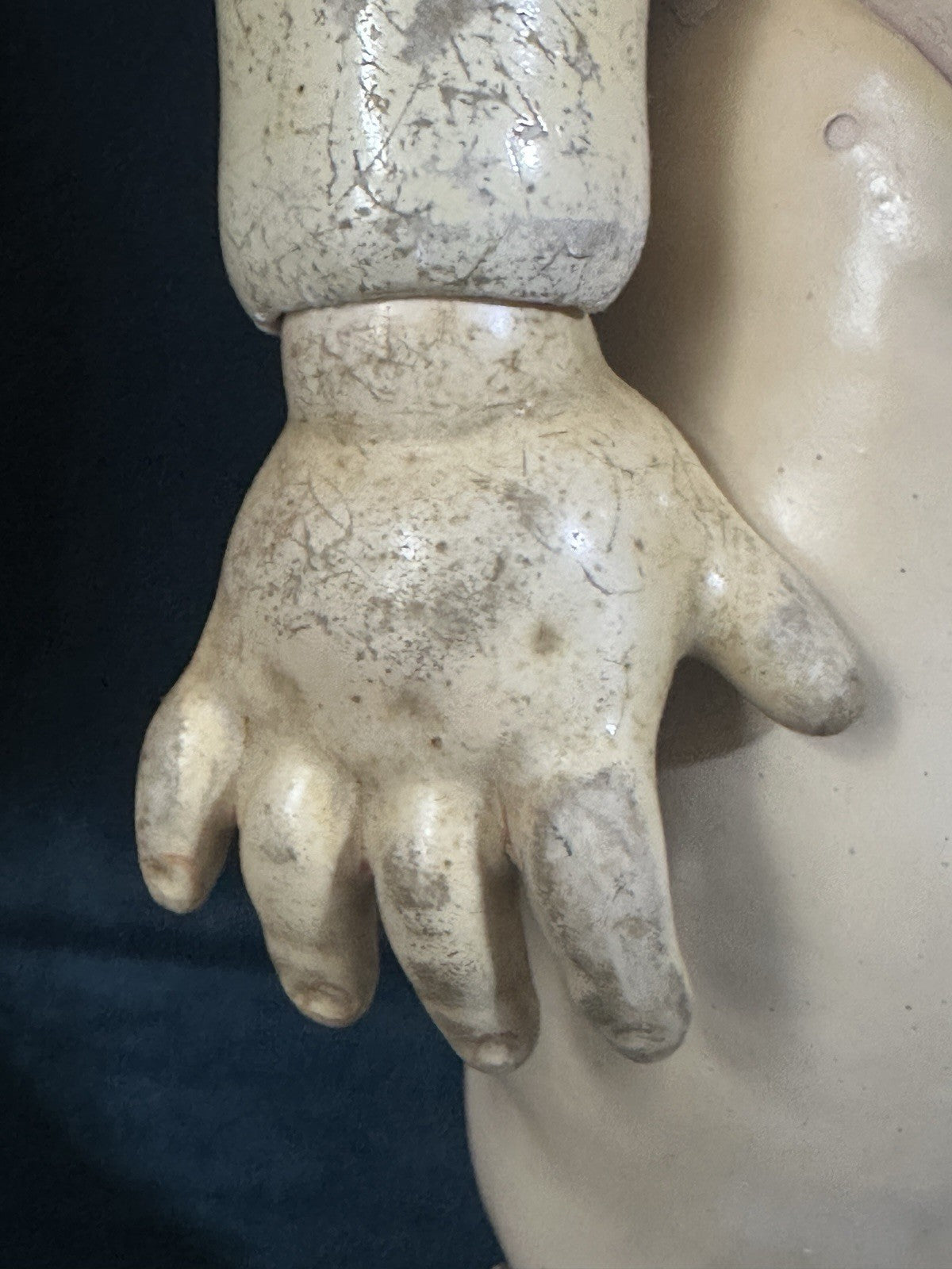 Antique German Kammer & Reinhardt Simon Halbig 16” Toddler Doll Bisque Head