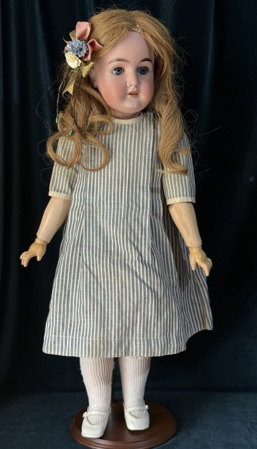 Antique German Karl Hartmann 25” Doll Bisque Head Composition Body