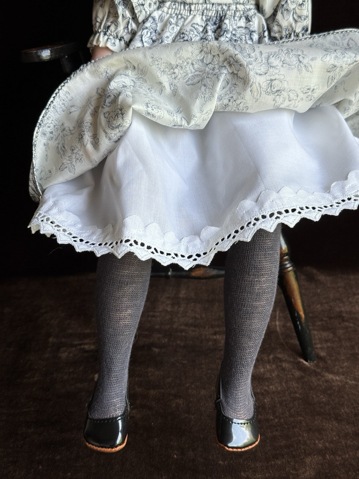 Set of 2 Porcelain Cloth Dolls by Artist Verena Eising
