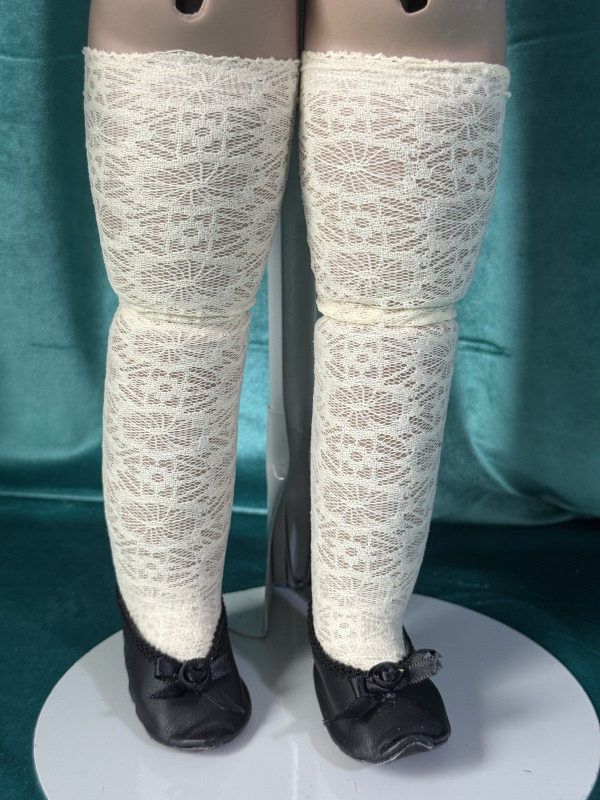 Vintage All Porcelain Reproduction of Antique French Bru Jne 23” Doll