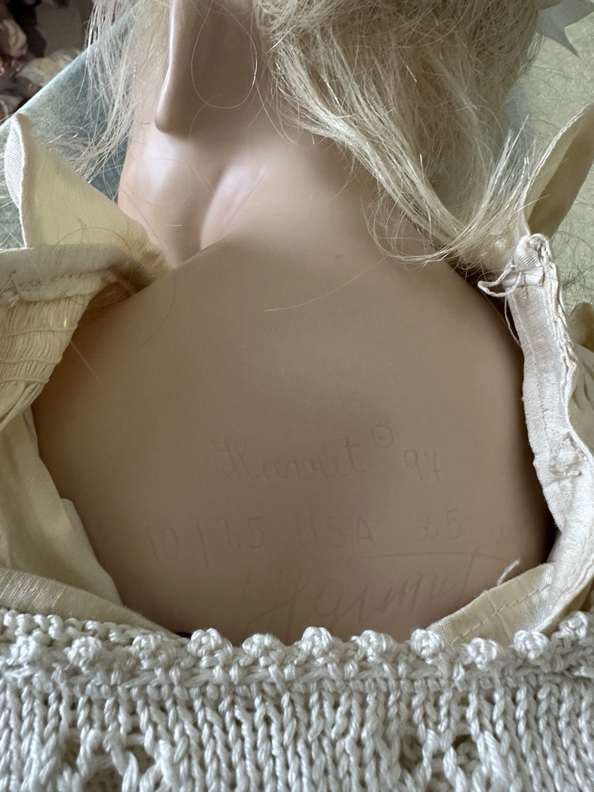 Artist Hildegard Gunzel Wax Over Porcelain 26” Doll “Harriet” LE 25 Box/Tag