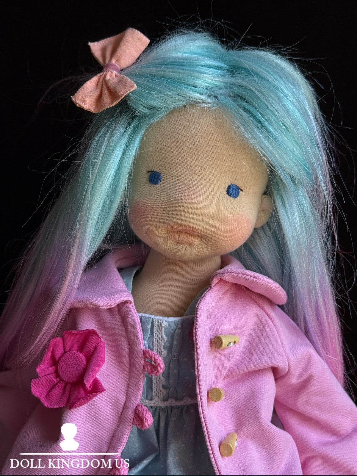 OOAK 19” Waldorf Style Cloth Handmade Doll