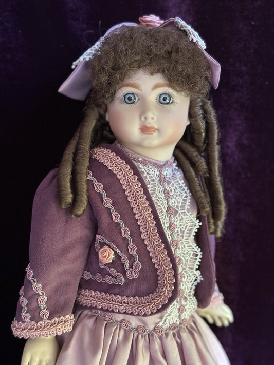 Porcelain Composition 18” Reproduction of Antique French Andre Thuillier Doll