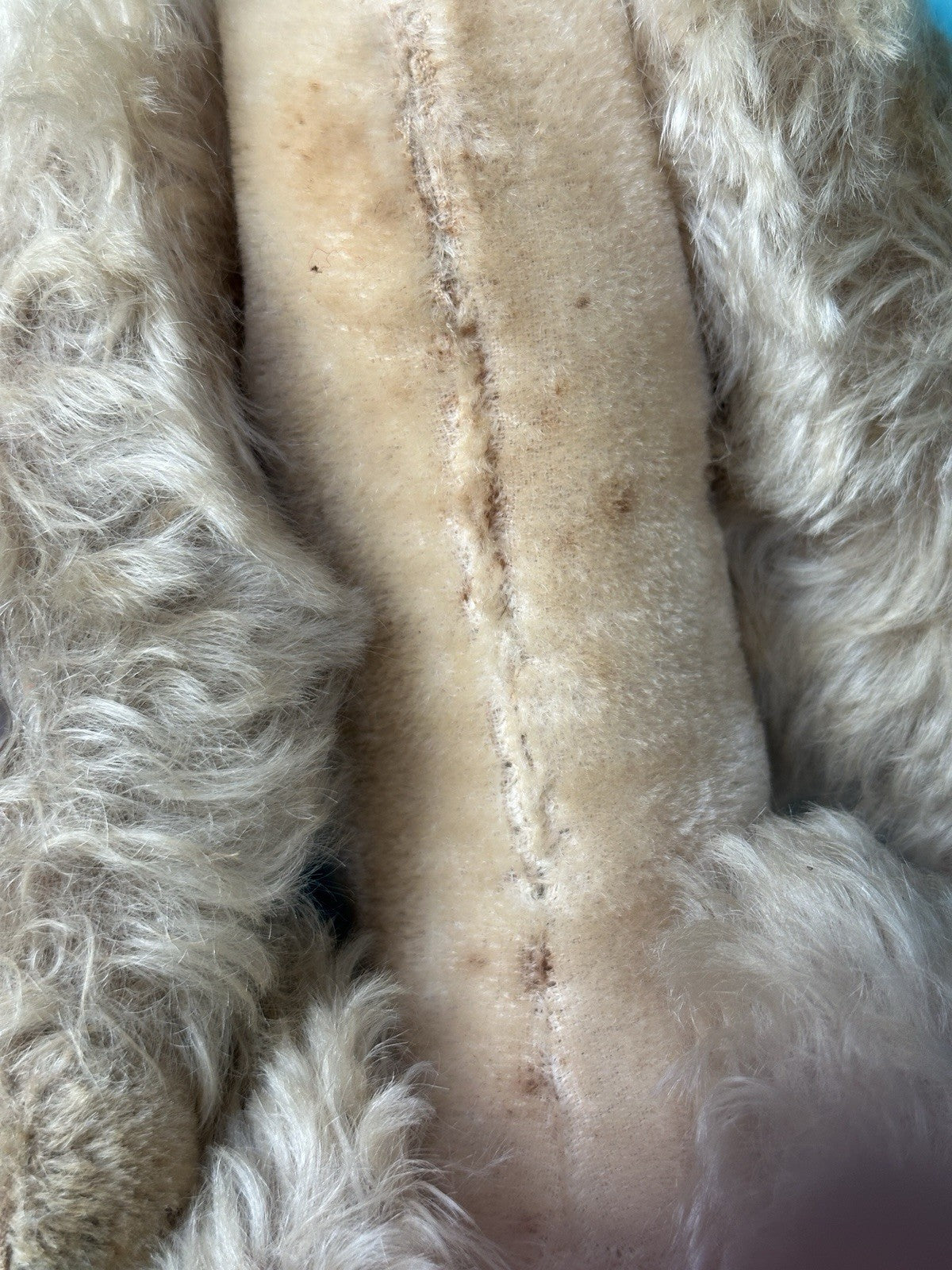 Vintage 1950’s  Stuffed Poodle Dog By Metropolitan Fur Toy Company Original Box