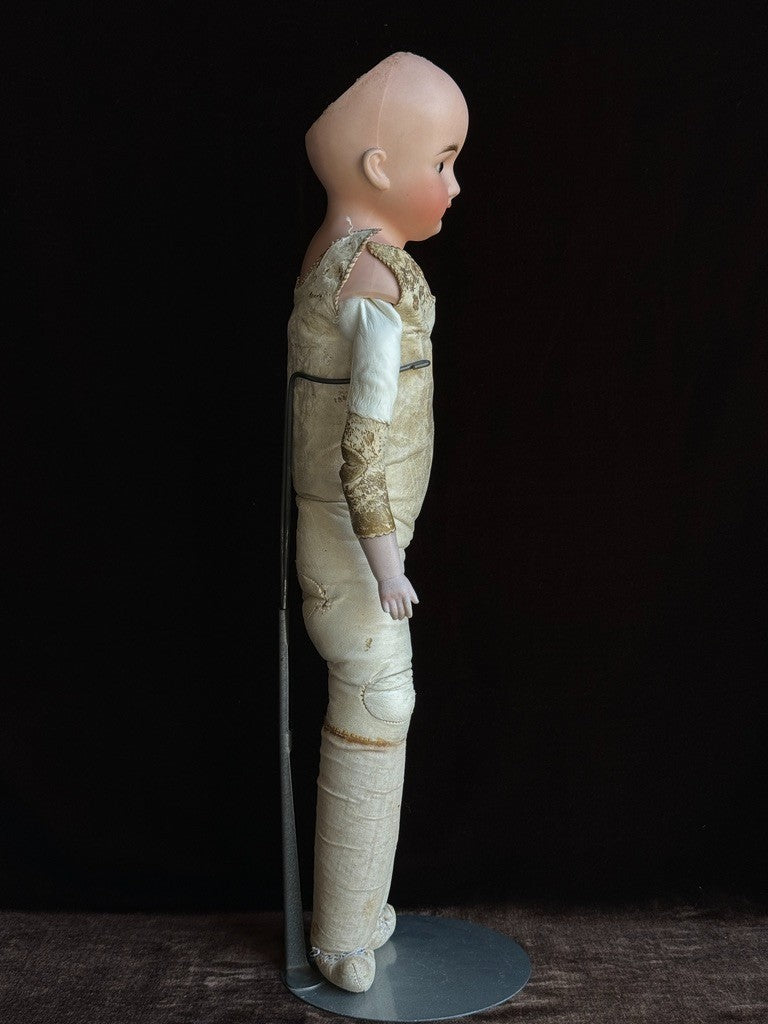 Antique German 21” ABG Alt Beck & Gottschalk Turned Bisque Shoulder Head Doll