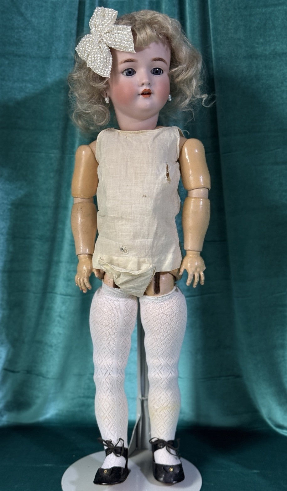 Antique German Heinrich  Handwerck Dep 109- 12N Bisque Head 24” Doll